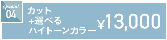 カット+選べるハイトーンカラー