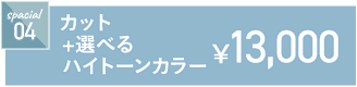 カット+選べるハイトーンカラー