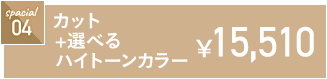 カット+選べるハイトーンカラー