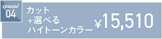 カット+選べるハイトーンカラー