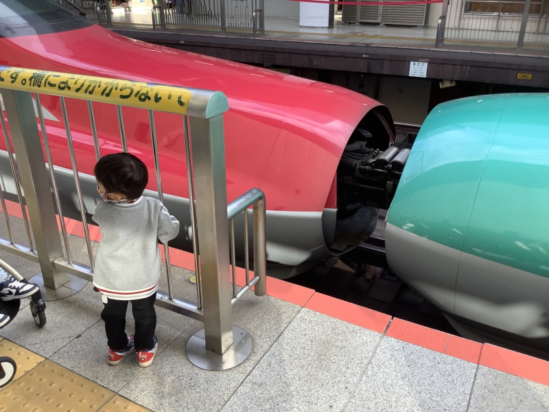 東北新幹線のはやぶさと秋田新幹線のこまちの連結！
テンション上がりますね〜
